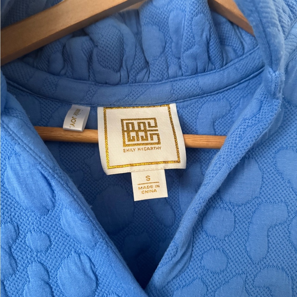 Emily McCarthy Blue Textured Dress